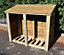 Heavy Duty Logstore 4ft High x 5ft Wide, Outdoor Fire wood, kindling and log shelter. Pressure Treated Timber
