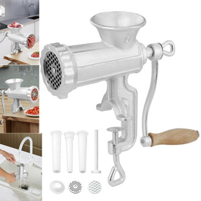 Generic Meat Grinder Manual Mincer - Manual Meat Grinder Sausage Maker Table Mount Pork Mincer Sausage Stuffer Funnel Make Homemade Burger Patties Hand