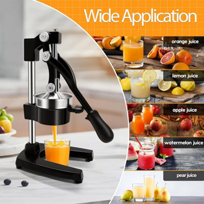 VEVOR 9L Manual Fruit Wine Press - Stainless Steel Juicer With T-Handle