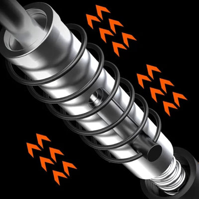 Heavy Duty Manual Steel Nail Gun Kit - 5 Power Levels for Concrete, Brick & Steel