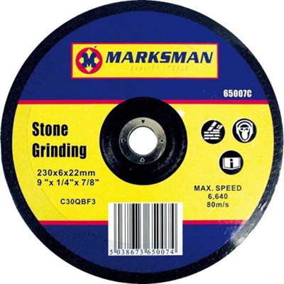 Heavy Duty Metal 9 Inch Stone Grinding Wheel Workshop Diy Disc Blade ...