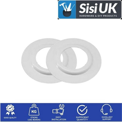 Heavy Duty Metal Adaptor Lamp Shade Reducer Ring White Plate Light Fitting Washer Converter Modern Fixture Lampholder reducer x 1