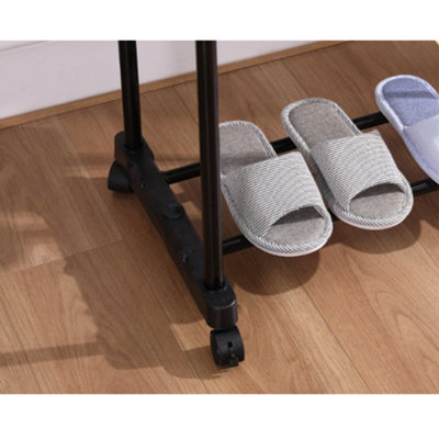 Heavy Duty Metal Clothes Rail Storage Garment Shelf Hanging Display ...