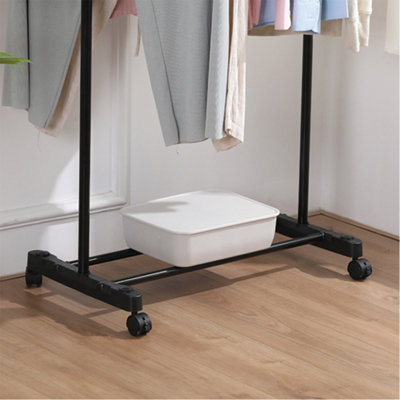 Heavy Duty Metal Clothes Rail Storage Garment Shelf Hanging Display ...