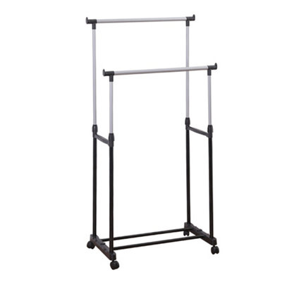Heavy Duty Metal Clothes Rail Storage Garment Shelf Hanging Display ...