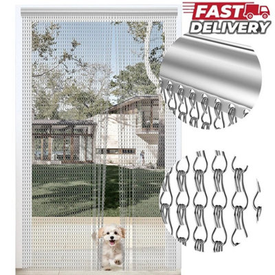 Heavy Duty Metal Fly Screen Curtain, Insect Proof, Easy Installation ...