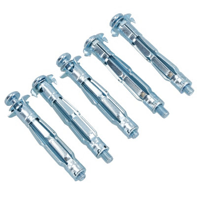 Heavy Duty Metal Plasterboard Cavity Hollow Wall Anchors With Screws 52mm 6pc