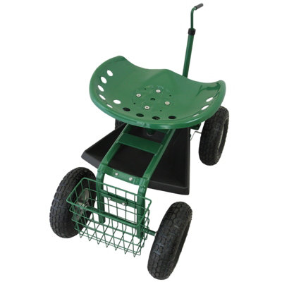 Heavy-Duty Mobile Garden Seat/Footstool