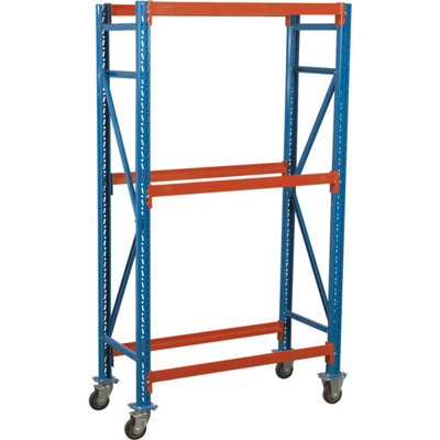 Heavy-Duty Mobile Tyre Rack with Wheels - 400kg Capacity