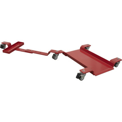 Heavy-Duty Motorcycle Rear Wheel Dolly with Pivoting Side Stand - 500kg ...