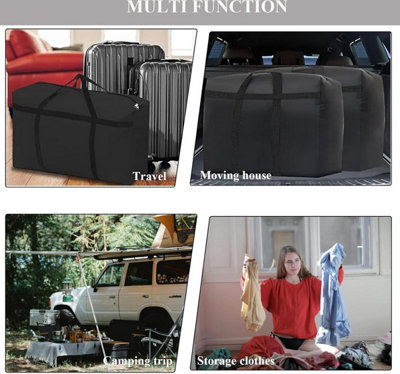 Heavy-duty moving bags, Extra-large storage bags, With zippers and ...