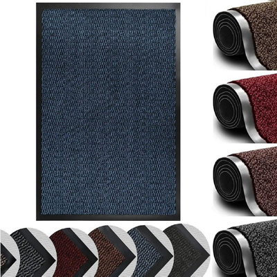 Heavy Duty Non Slip Barrier Mat - Blue 60 x 90 cm