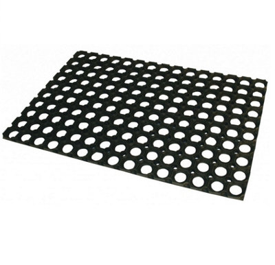 Rubber anti-slip mat, straight 100 x 100 cm