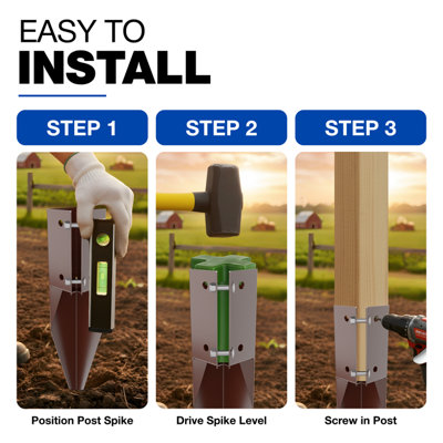 Heavy Duty Oxide Red Bolt Down Post Support - Square Post Fence Foot ...