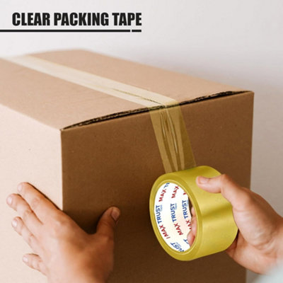 Heavy Duty Packing Tape Yellow Adhesive Parcel Tape for Secure Box ...