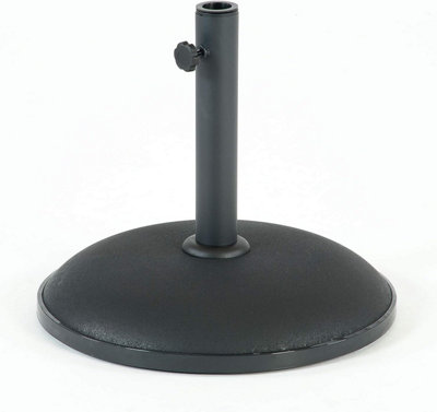 Heavy Duty Parasol Base Black 15KG DIY at B&Q