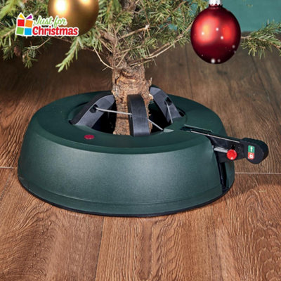 Heavy Duty Pedal Operated Real Christmas Tree Holder Stand with Water