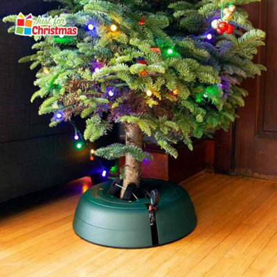Heavy Duty Pedal Operated Real Christmas Tree Holder Stand with Water ...