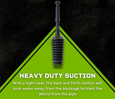 Vroxy Multi Use Sink Blockage Drain Blaster Pump Plunger - Sink Blockage Cleaning Remover Tool - Drain Dredge Tool (Random Color