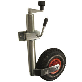 Heavy duty pneumatic jockey wheel and clamp (48MM)