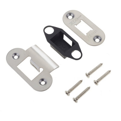Heavy Duty Polished Stainless Steel Radiused Accessory Packs for Tubular Latches