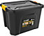 Heavy Duty Polypropylene 40 Litre Storage Box with Clip on Lid