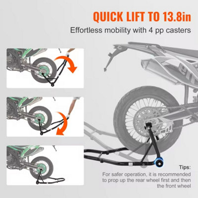 Heavy Duty Rear Motorcycle Paddock Stand for Bike Maintenance & Storage ...