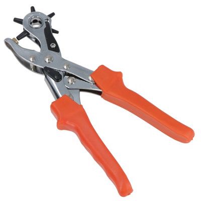 Heavy Duty Revolving Leather Punch Plier Pliers Belts Textiles Canvas
