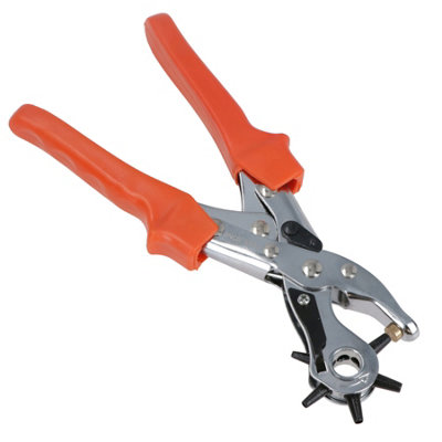 Heavy Duty Revolving Leather Punch Plier Pliers Belts Textiles Canvas