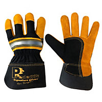 Heavy Duty Rigger Work Gloves - Predator Tiger XL (Size 10) Premium Gloves - 10 Pairs