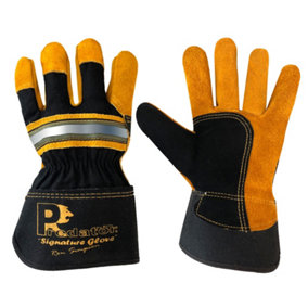 Heavy Duty Rigger Work Gloves - Predator Tiger XL (Size 10) Premium Gloves - 10 Pairs