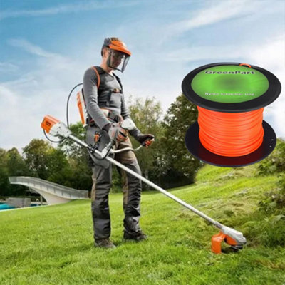 Heavy Duty Round Nylon Strimmer Trimmer Line 4mm x 100m