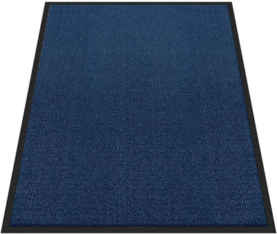 Heavy Duty Rubber Barrier Non Slip Door Mat Runner Rugs ( Navy Blue 120 x 180cm) - 5