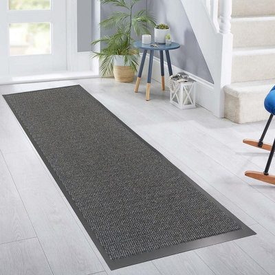 Heavy Duty Rubber Non-Slip Absorbent Barrier Mat - Black 40 x 60cm ...