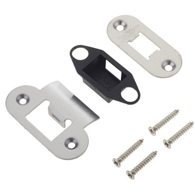 Heavy Duty Satin Stainless Steel Radiused Accessory Packs for Tubular Latches
