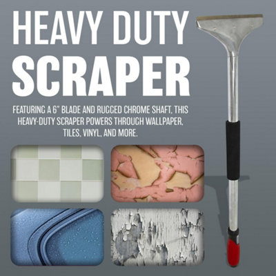 thumbnail image 2 of CHILI 4 Inch Bent Chisel Scraper - Stainless Steel Wall & Ceiling Scraper Tool 2 of 10