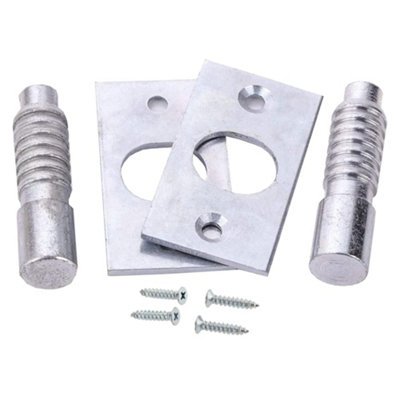 Heavy Duty Security Nickel Hinge Bolt Door Security Hinge Side Protection for Door Frame Protection Security Hinge Bolts-Pack of 2