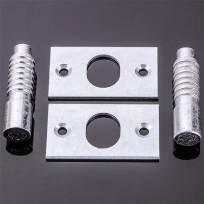 Heavy Duty Security Nickel Hinge Bolt Door Security Hinge Side Protection for Door Frame Protection Security Hinge Bolts-Pack of 2