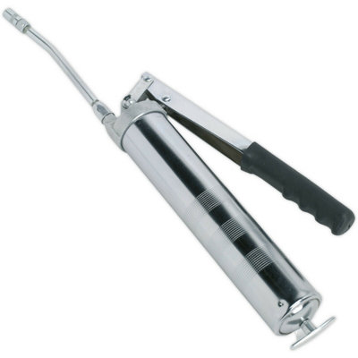 Heavy-Duty Side Lever Grease Gun with 3-Way Fill and Rigid Delivery Tube