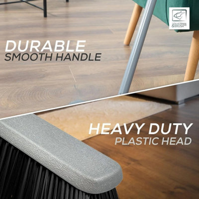 Heavy-Duty Soft Broom with Ergonomic Handle for Laminate