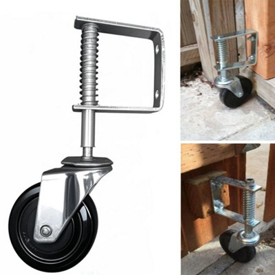 Heavy Duty Spring Loaded Gate Wheel Farm Timber Door 4