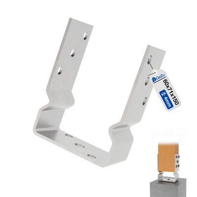 Heavy Duty Stainless Steel Fence Post Support Bracket - Post Anchor ...