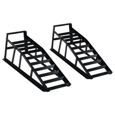 Heavy Duty Steel Car Ramps - Laser Welded, Anti-Corrosion Finish, 10 ...