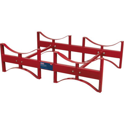 Heavy Duty Steel Drum Storage Racking for 2 x 205L Drums - Stackable Design