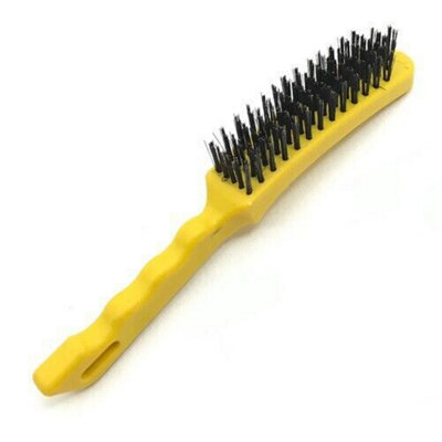 Steel wire brush with long handle hotsell