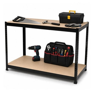 Heavy Duty Steel Workbench Garage Shed Storage Table