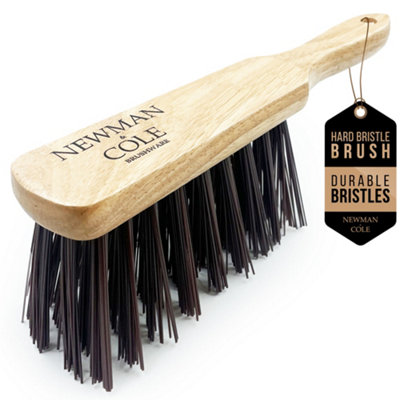 Heavy Duty Stiff Bristle Hand Brush Traditional Wooden Workshop Counter ...