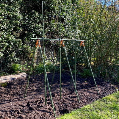 Heavy Duty Tomato Cage Planter & Extendable Plant Support Trellis Frame ...