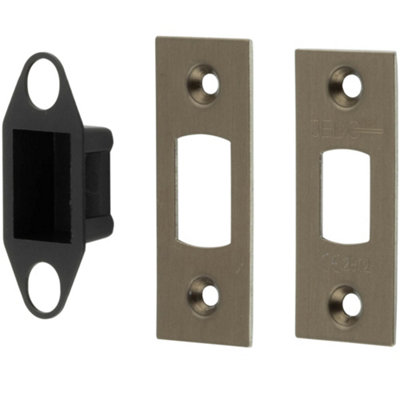 Heavy Duty Tubular Deadbolt Accessory Packs in Antique Brass Finish - Door Bolt