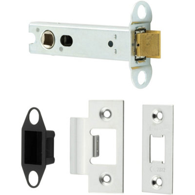 Heavy Duty Tubular Latches - 102mm Polished Stainless Steel with 45 Degree Short Travel